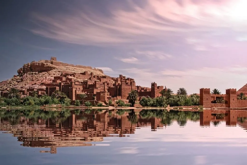 tourist attraction in Africa Quarzazate Maroc gateway to the Sahara Desert