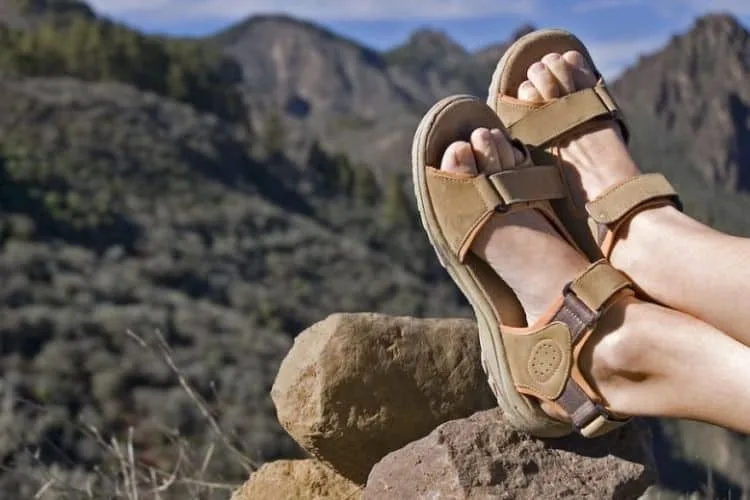gender based design on trekking sandals