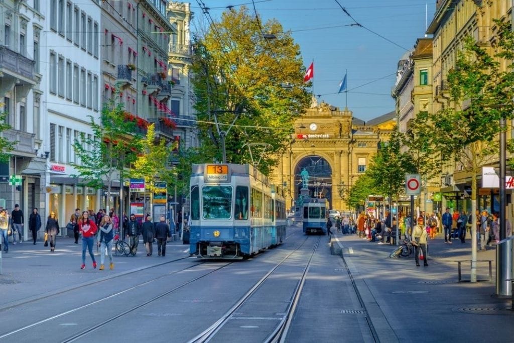 Places to Visit in Switzerland: Bahnhofstrasse