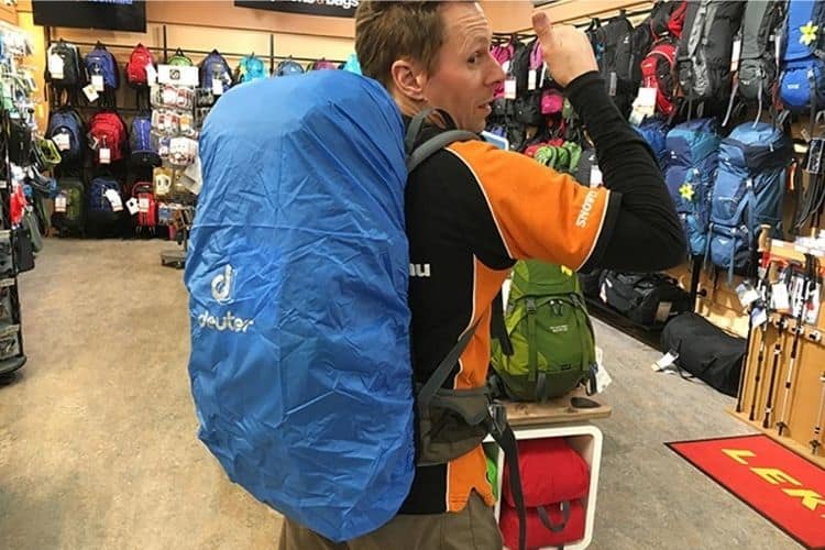 trekking backpacks raincover