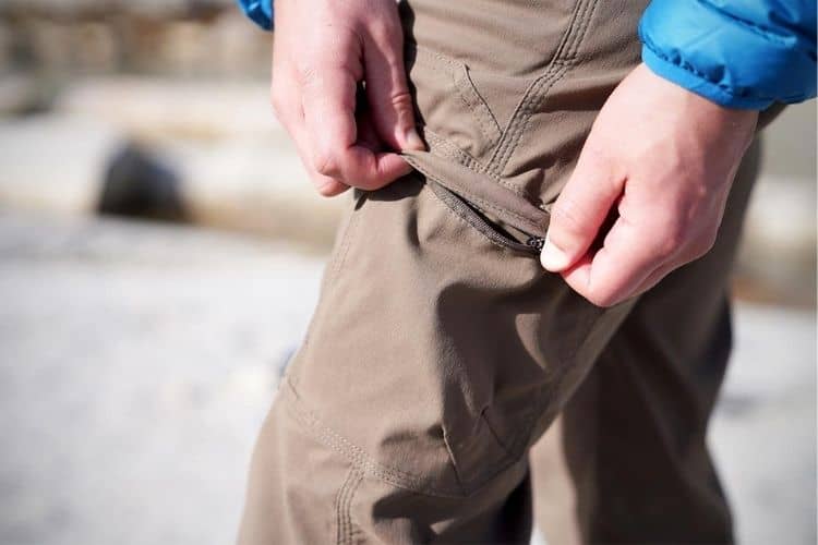 trekking pants with pockets